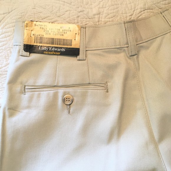 LADY EDWARDS Pleated Front High Rise Chino Short   NWT!! - Picture 6 of 10